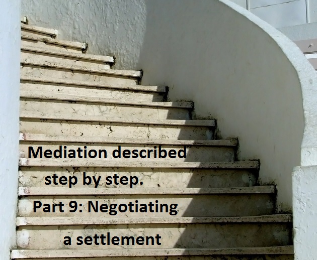 Mediation described step by step. Part 9: Negotiating a settlement